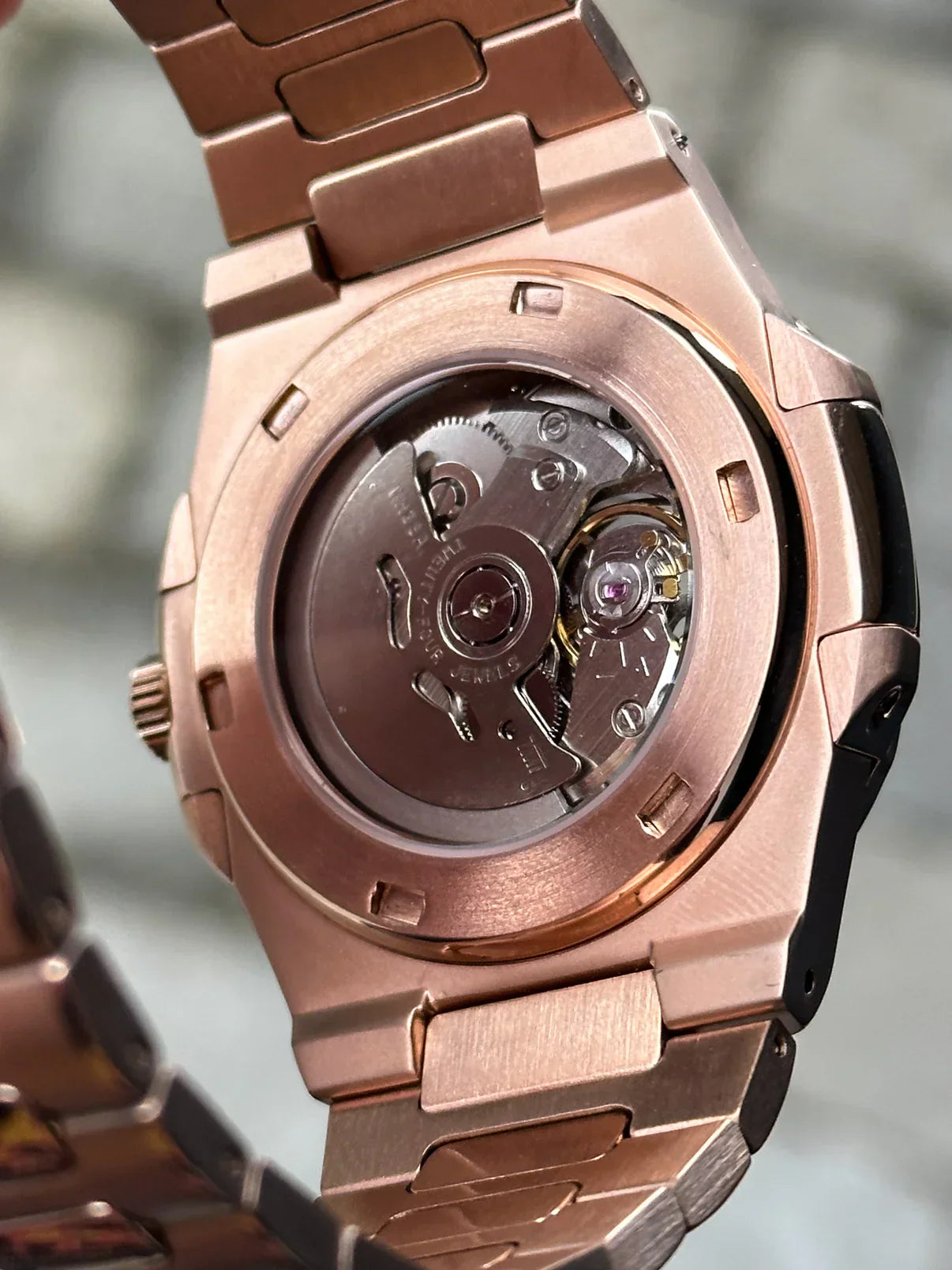 Nautiko rose gold open heart