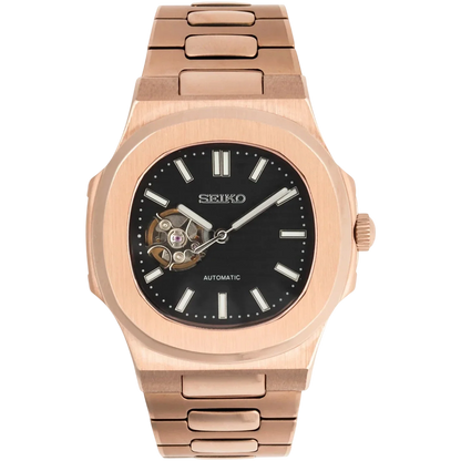 Nautiko rose gold open heart