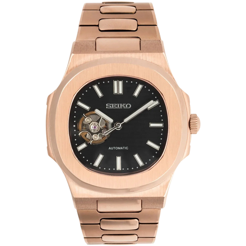 Nautiko rose gold open heart