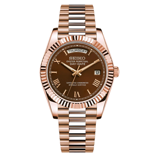 Seikodate rose-gold chocolate roman