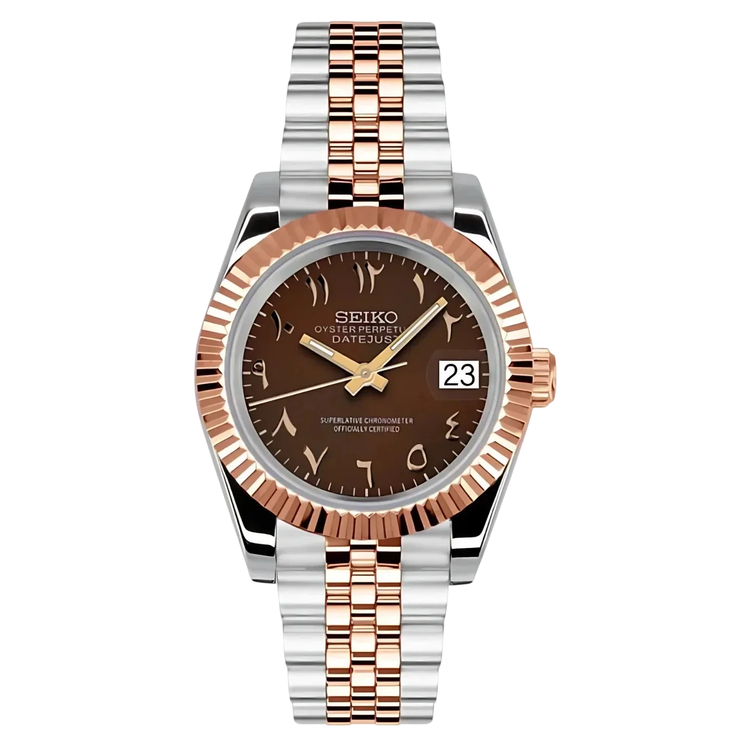 seikojust chocolate rose gold arabic